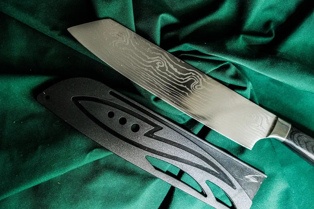 Ніж kiritsuke Damascus DK-SS 6304 AUS-10 Дамаська сталь - фото 8