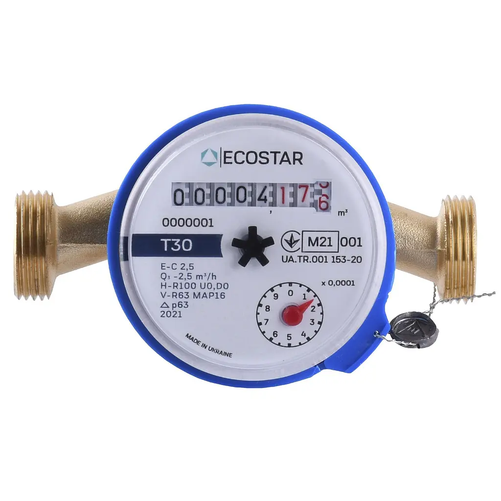 Лічильник холодної води Ecostar DN15 1/2″ L110 E-C 2,5 000021807 - фото 2