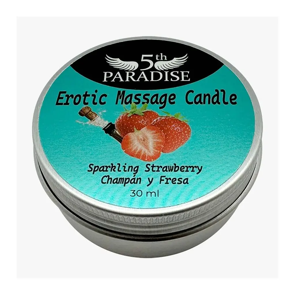 Арома свічка Erotic Massage Candle Sparkling Strawberry 30ml 5th Paradise 810-00113 102481 - фото 2