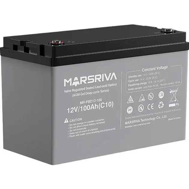 Аккумуляторная батарея Marsriva AGM Gel 12V 100 Ah (MR-PBD12-100) - фото 3