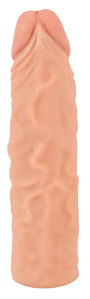Насадка на пенис Nature Skin Extension Sleeve 19.5 см телесный - фото 10