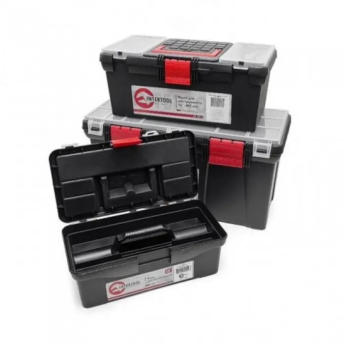 Набір ящиків для інструментів 3 штуки INTERTOOL BX-0003 - фото 3