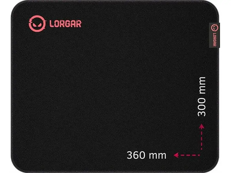 Килимок для миші Lorgar Main 323 Black-Red (LRG-GMP323) - фото 2