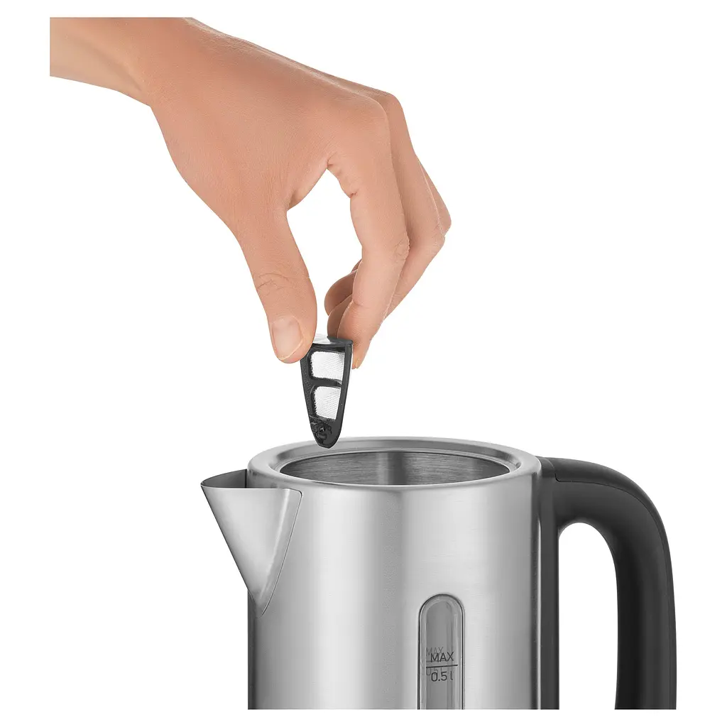 Електрочайник Sencor 0.5 л Strix пластик в комплекті 2 склянки + 2 ложки нержавіюча сталь kuh0015371 - фото 8