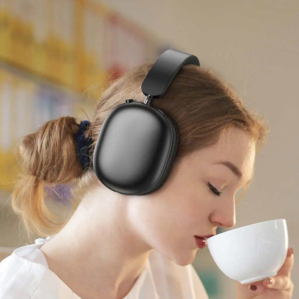 Bluetooth Стерео Гарнитура Borofone BO27, BT5.3, AUX, TF, 400mAh, 46h, Черный - фото 4