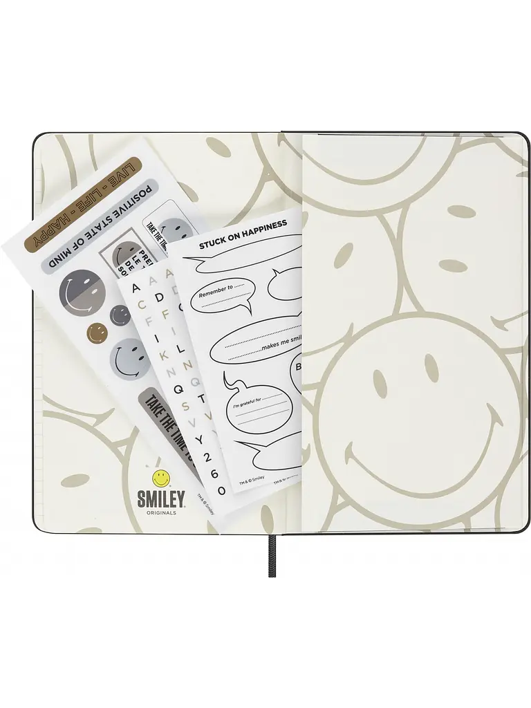 Записник Moleskine Smiley середній, Лінійка Канва (LESMILEYNTBK) - фото 6