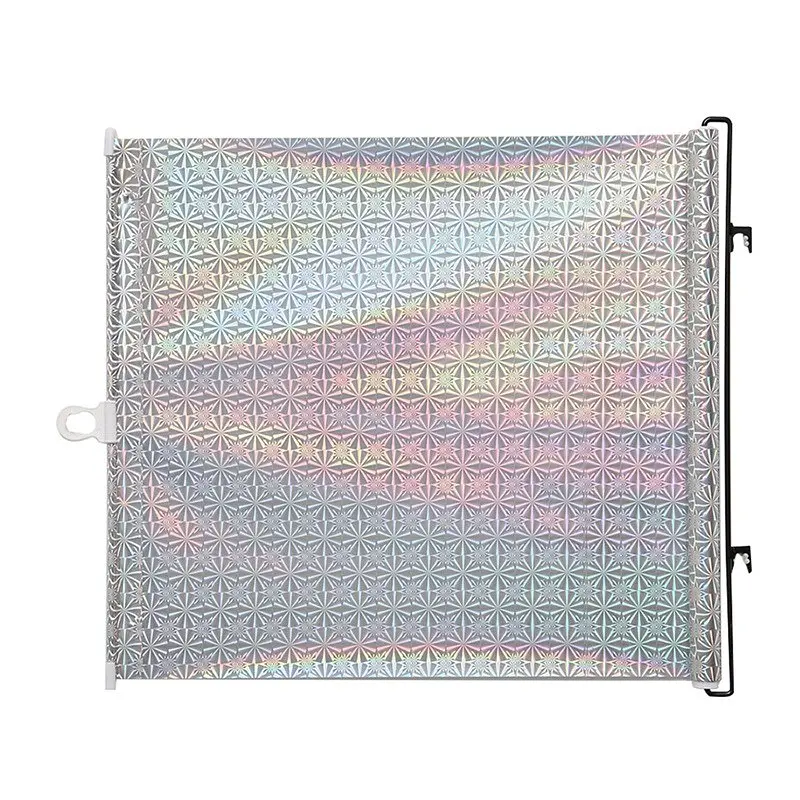 Шторка на лобовое стекло на присосках 125х68см, Серебристые защитные ролеты от солнца - фото 6
