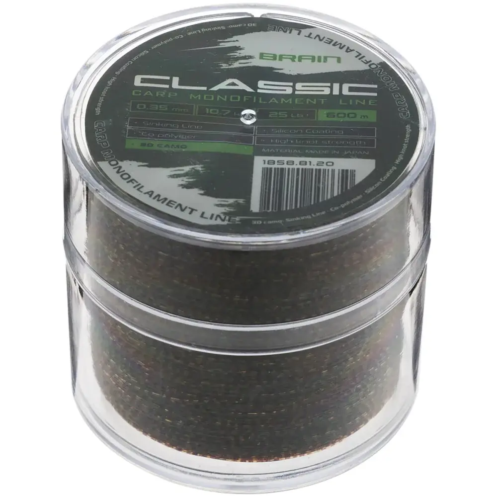 Леска Brain Classic Carp Line 3D (ca мo) 600 м 0.35 мм 25 lb 10.7 кг - фото 2