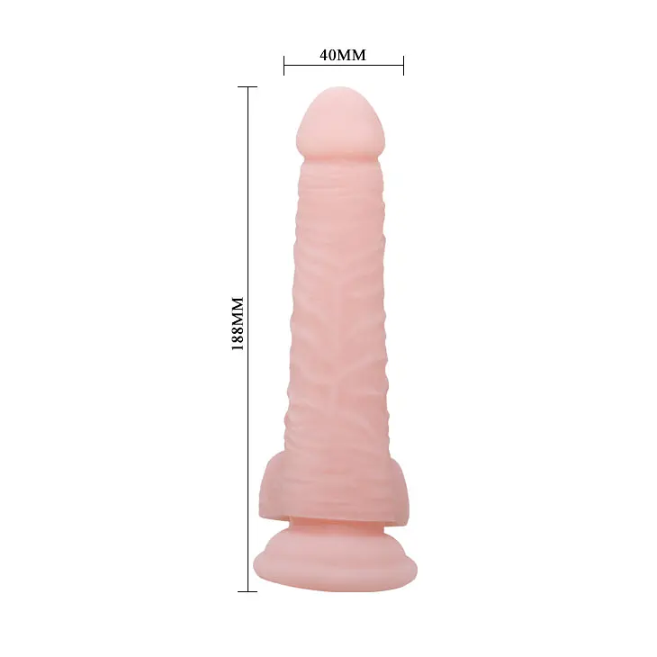 Фалоімітатор Baile Super Dildo 7.4" 18.8 см тілесний - фото 4