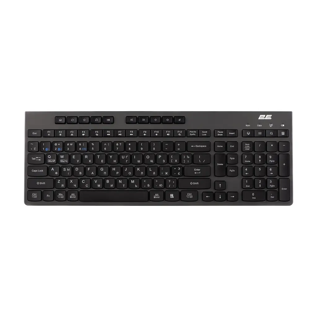 Клавіатура 2E KS280 Wireless Black/Gray (2E-KS280WBGR_AK)