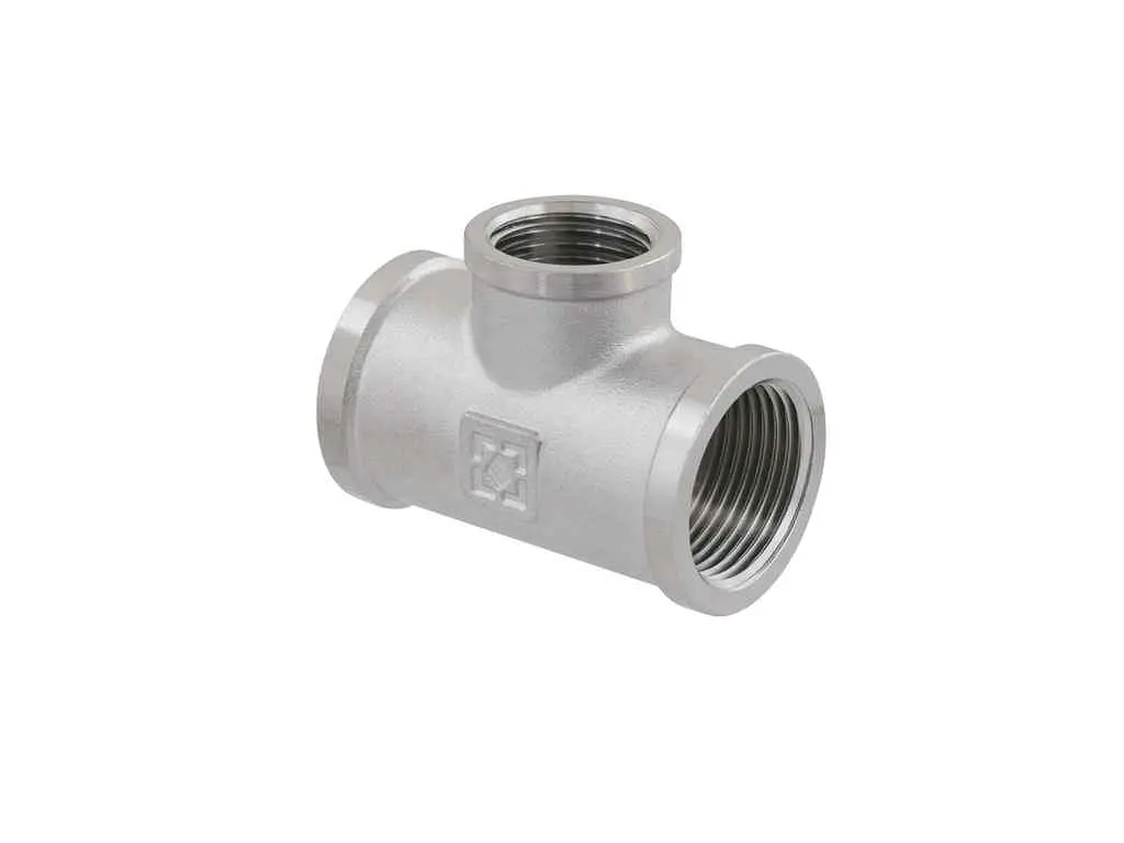 Трійник RAFTEC 3/4"Вх1/2"В-3/4"В латунь, ВВВ, DN20х15х20, нікель, TVVV020102 - фото 2
