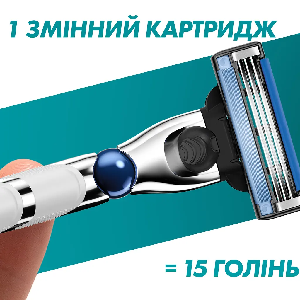 Змінні картриджі для гоління Gillette Mach3 Turbo 5 шт. - фото 5
