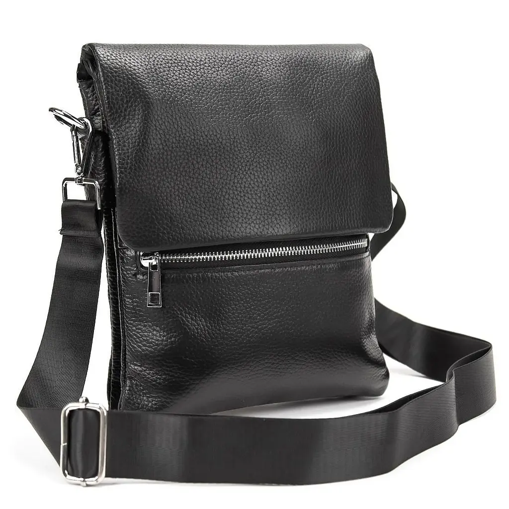 Шкіряний чоловічий месенджер із клапаном Tiding Bag M56-2056A - фото 7