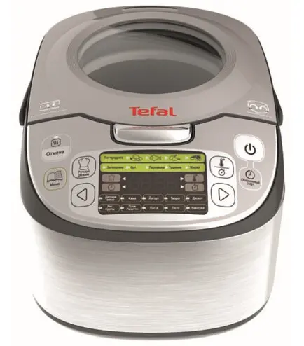 Мультиварка Fuzzy Logic, 750Вт, чаша-5л, електронне керув., пластик, сірий Tefal kuh0015031 - фото 2