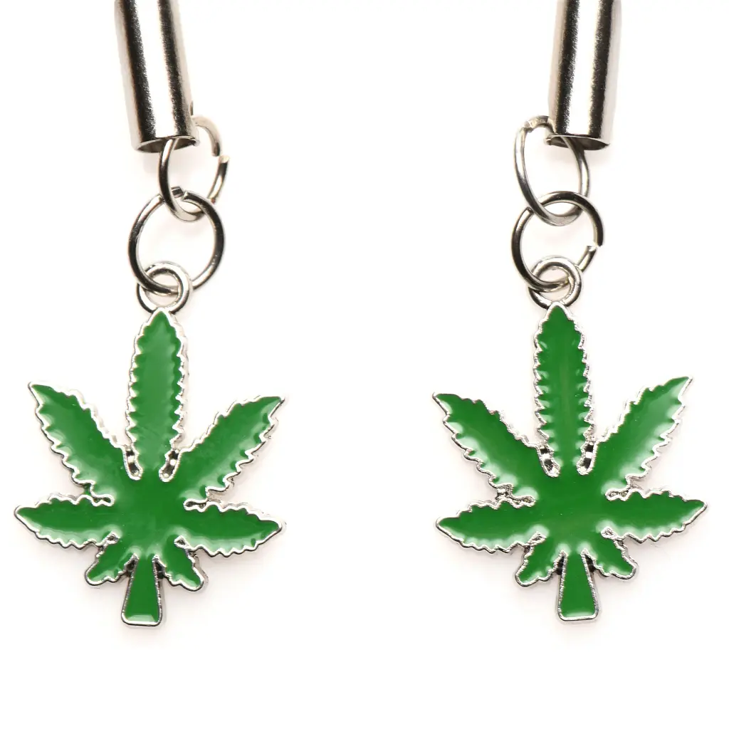Затискачі для сосків Charmed Mary Jane Nipple Clamps, 8,8 см, зелений - фото 2