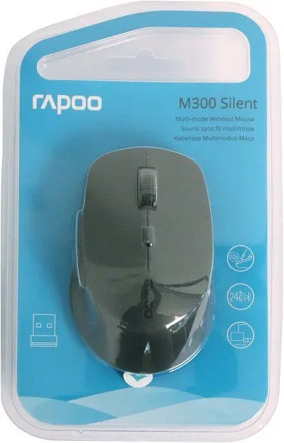 Миша Rapoo M300 Silent Wireless (Gray) [68712] - фото 5