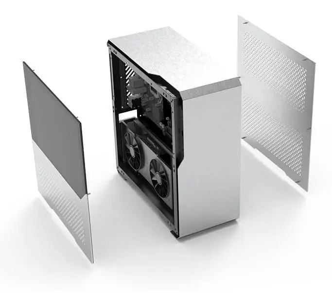 Корпус ALmordor SilverLining 160G ITX Silver (ALSL160GISL) Без БП - фото 4