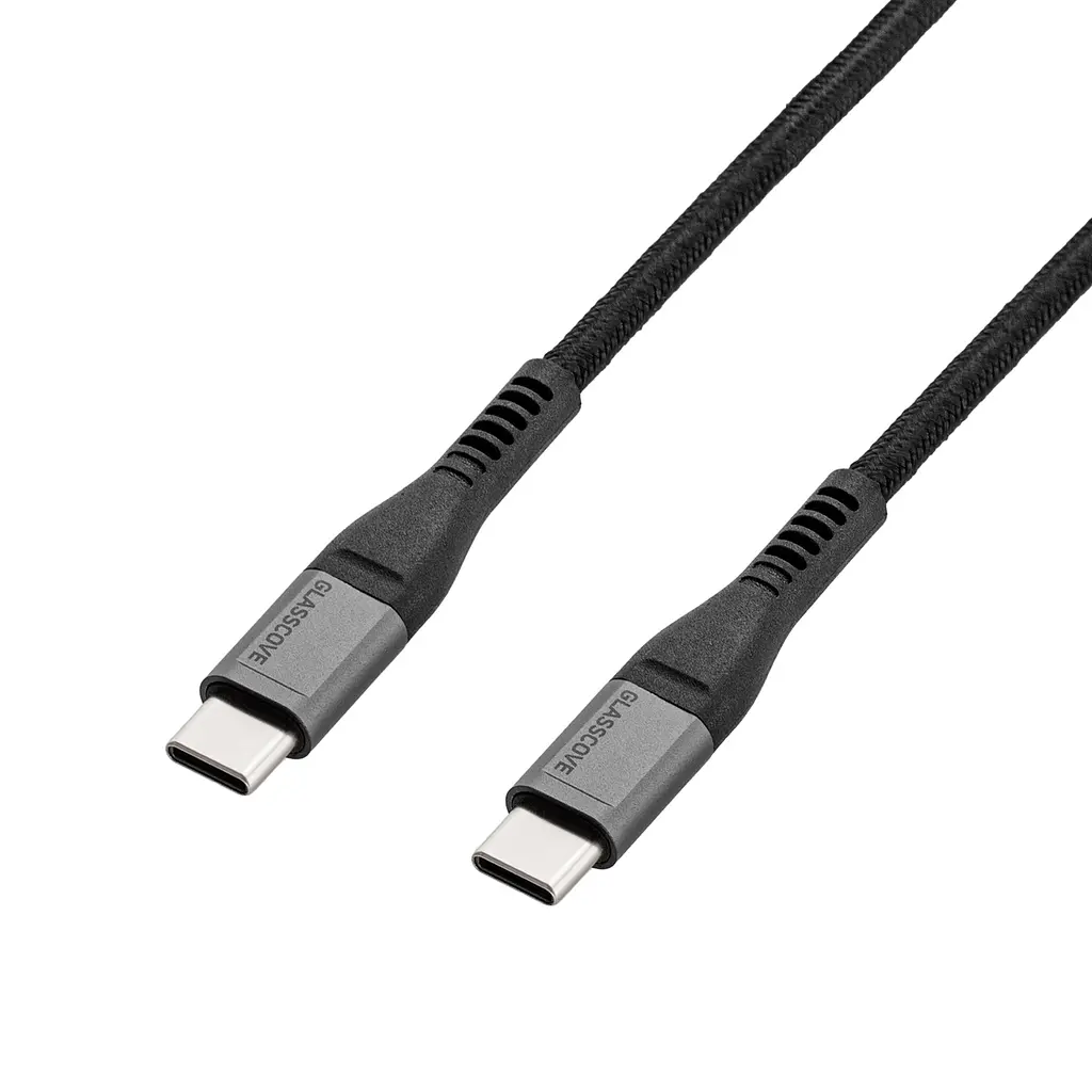 Кабель BRAID2 Type-C - Type-C 60w 1.2m (GB-CC13BK) Чорний - фото 3