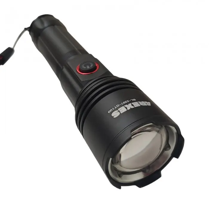 Ліхтар ручний акумуляторний Arexes BL-2207-GT-100 з функцією powerbank акумулятор 18650 - фото 2