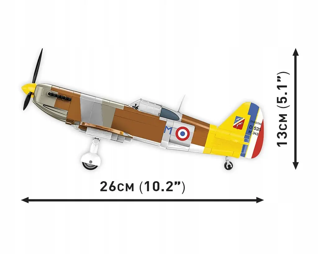 Конструктор COBI самолет 1:32 Dewoitine D.520 5734 - фото 4