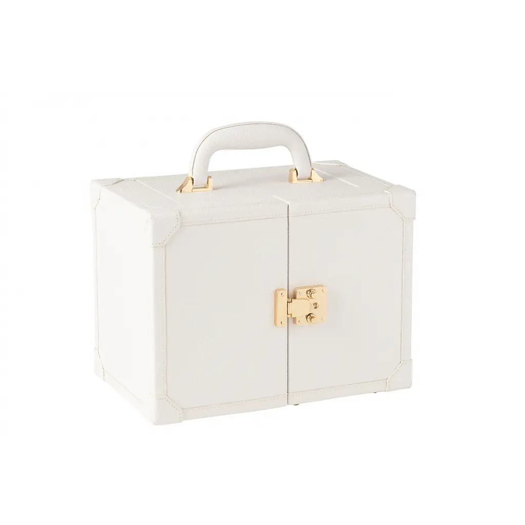 Шкатулка-чемодан для прикрас J-Line з еко-шкіри білий (46541) - фото 2