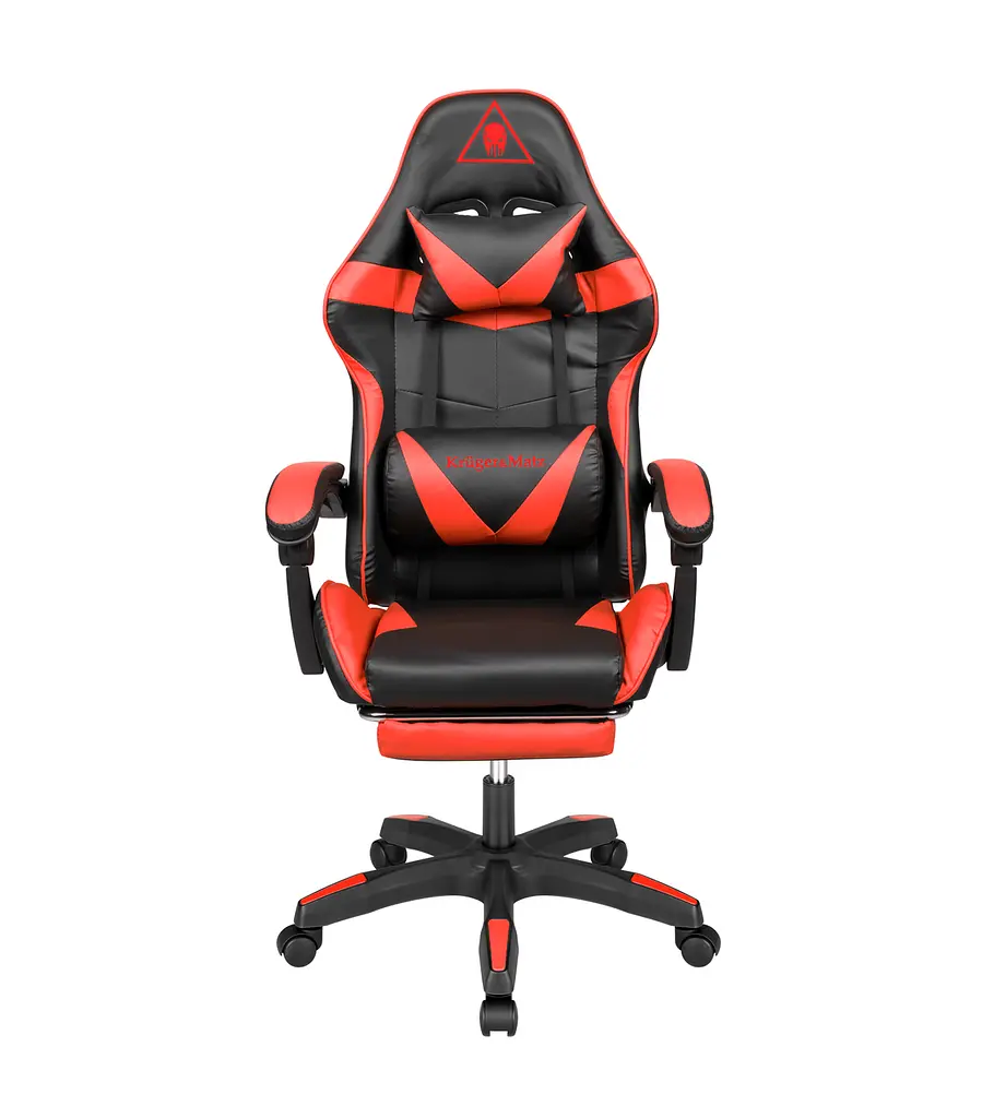 Кресло геймерское Kruger & Matz GX-150 с подставкой для ног Red/Black - фото 8
