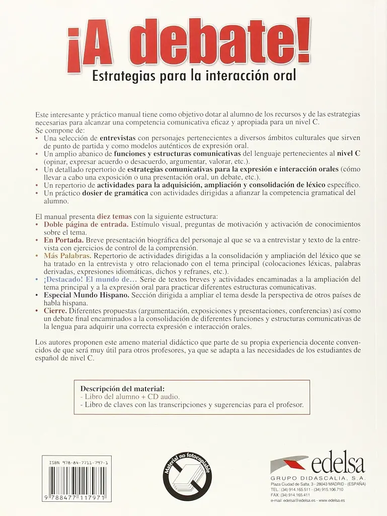 A Debate! Libro del alumno + CD audio - фото 2