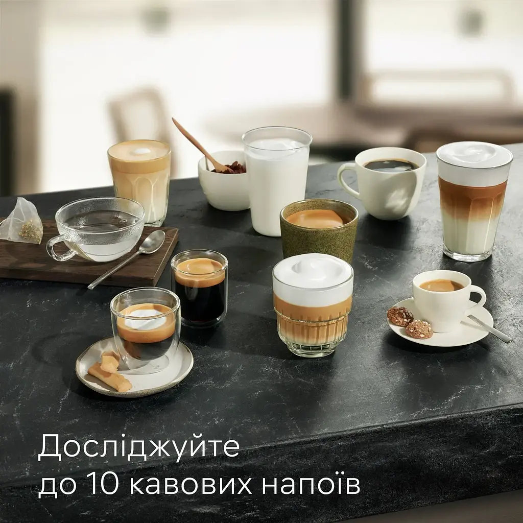 Siemens Кавомашина 1.9л, зерно+мелена, автомат.капучинатор, авторецептів - 10, білий - фото 9