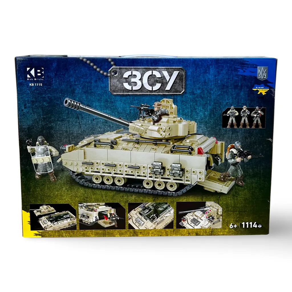 Конструктор KB 1115 LimoToy "Військовий танк" 21,7см фігурки 1114дет в коробці (6903317564156) - фото 2