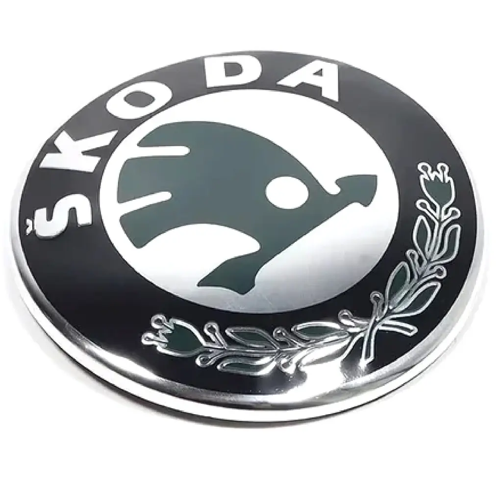 Емблема Skoda вигнута на скотчі D88 мм (пр-во Польща) ПХ 172.53 - фото 3