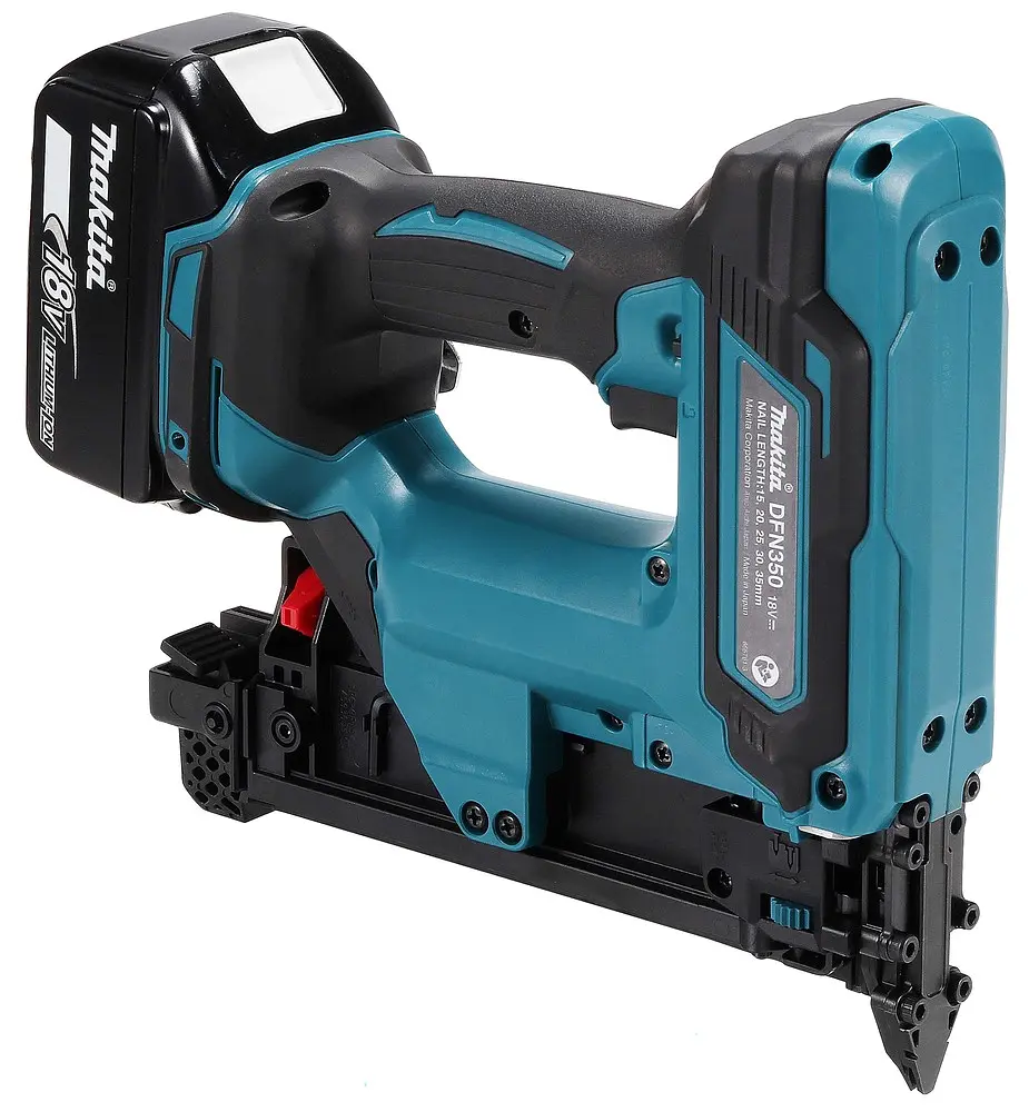 Пістолет штифтозабивний акумуляторний Makita DFN350Z (18GA, 15-35 мм, LXT, без акумуляторів та зарядного пристрою) - фото 4