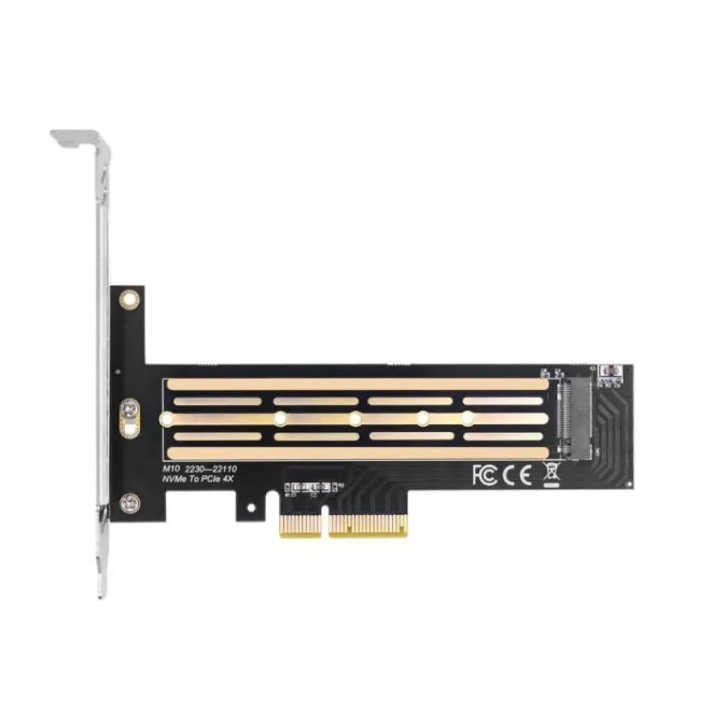 Контроллер Dynamode M.2 SSD NVMe M-Key to PCI-E 3.0 x4/ x8/ x16, full profile bracket (PCI-Ex4- M.2 M-key)