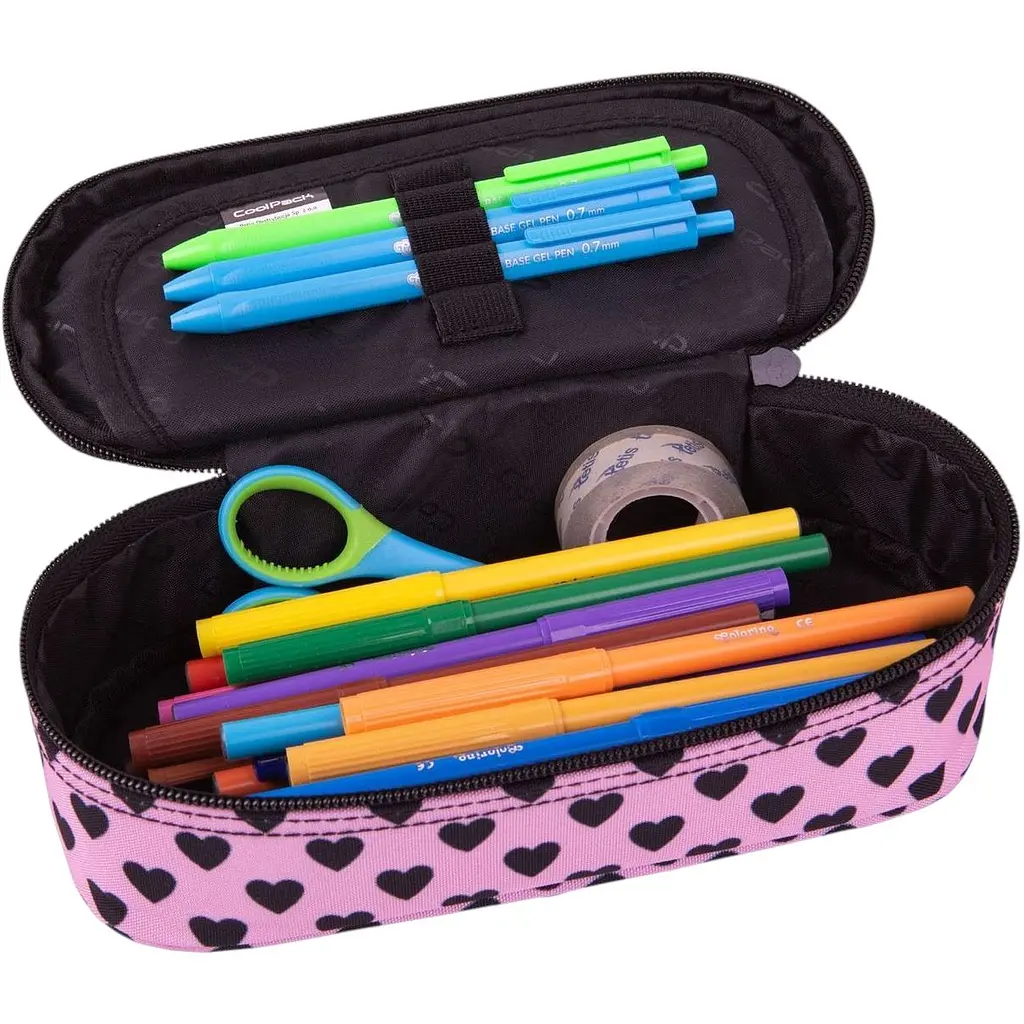 Пенал на блискавці CoolPack Campus Pink Marshmallow з органайзером для ручок 23x9x5 см (F062893) - фото 2