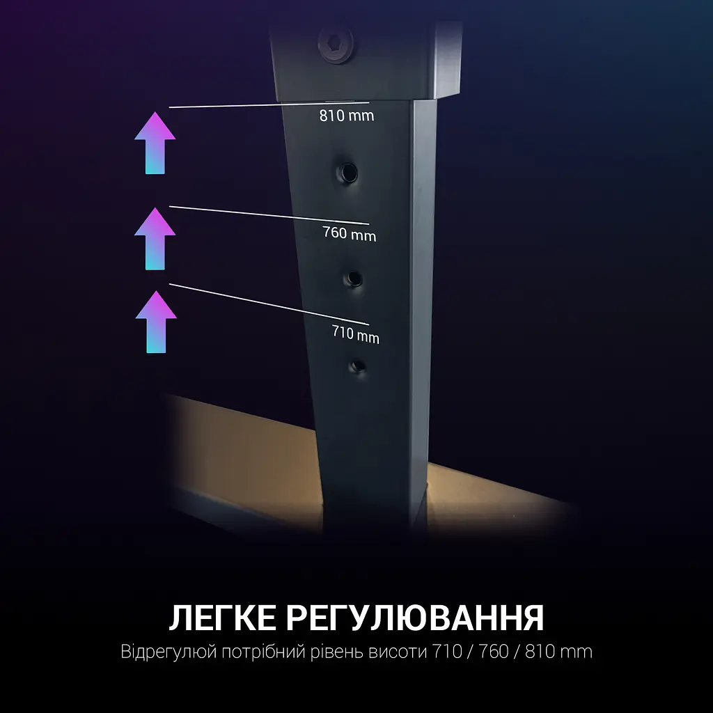 Компьютерный стол GamePro черный (GD214) - фото 12