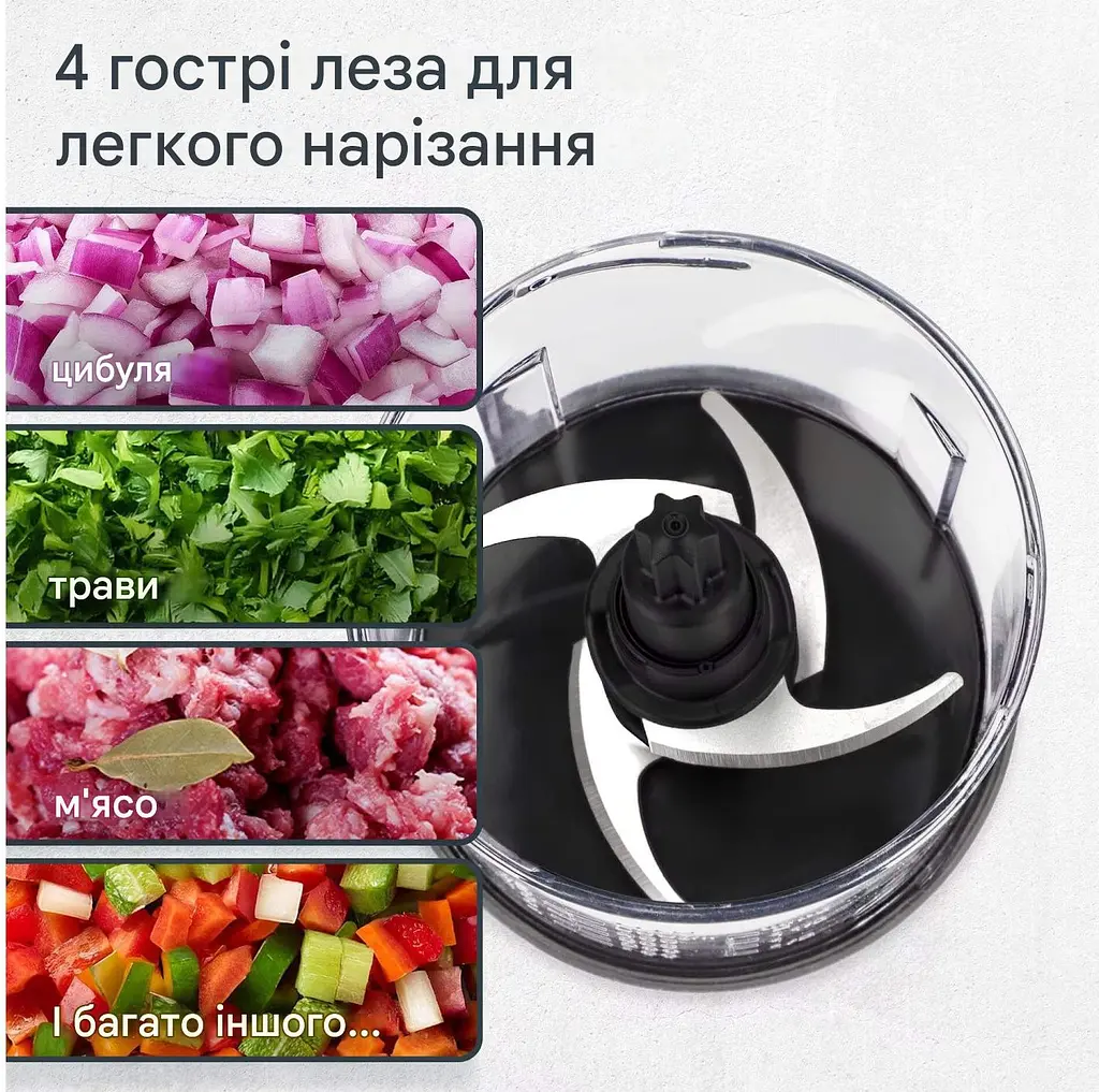 Измельчитель кухонный электрический ADE (KG2401-1) - фото 2