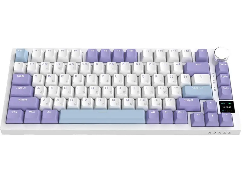 Клавіатура Ajazz AK820 Pro Flying Fish Switch Purple (AK820PRO-FF-PWB) - фото 5