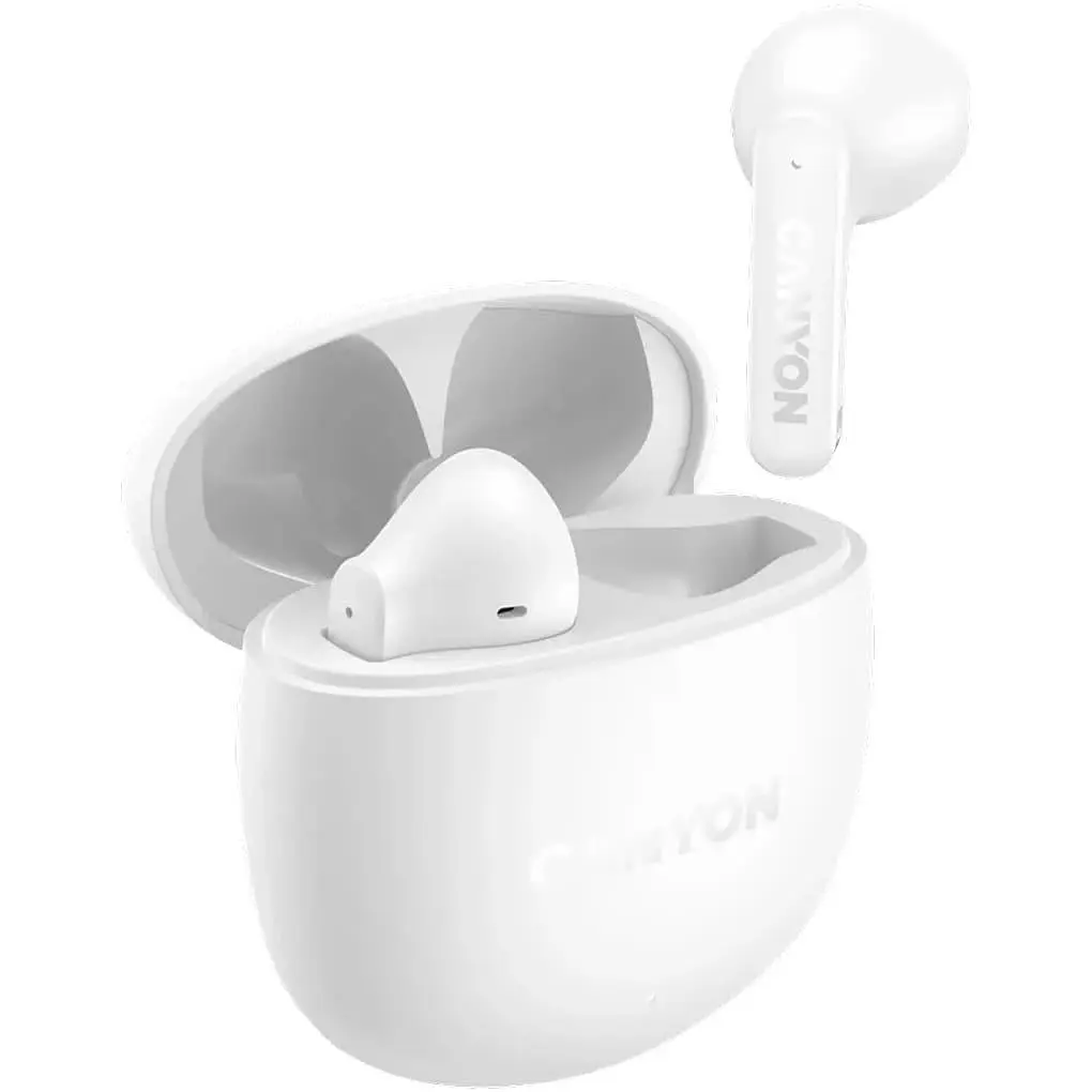 Навушники Canyon TWS headset OnGo 13 Semi-in-ear White (CNS-TWS13W) - фото 2