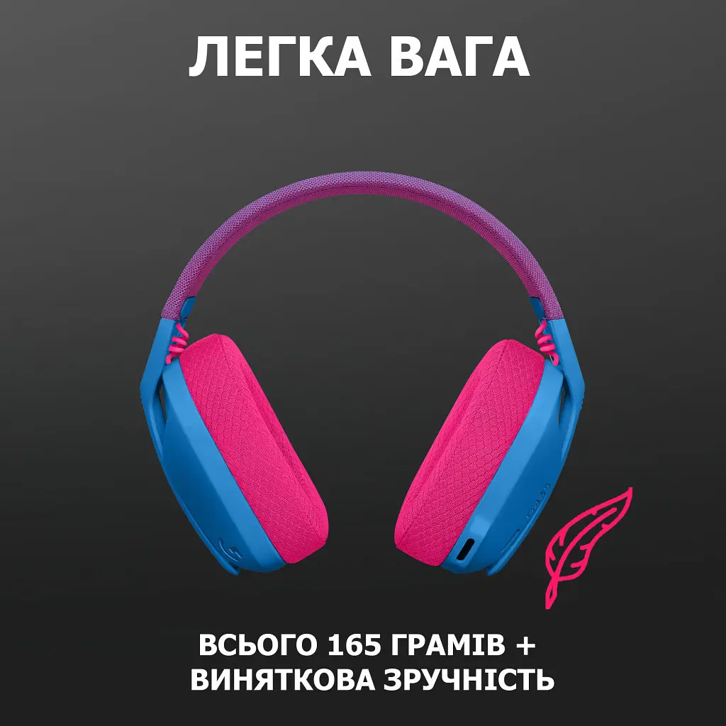 Навушники Logitech G435 Lightspeed Wireless Gaming Headset Blue (981-001062) - фото 6