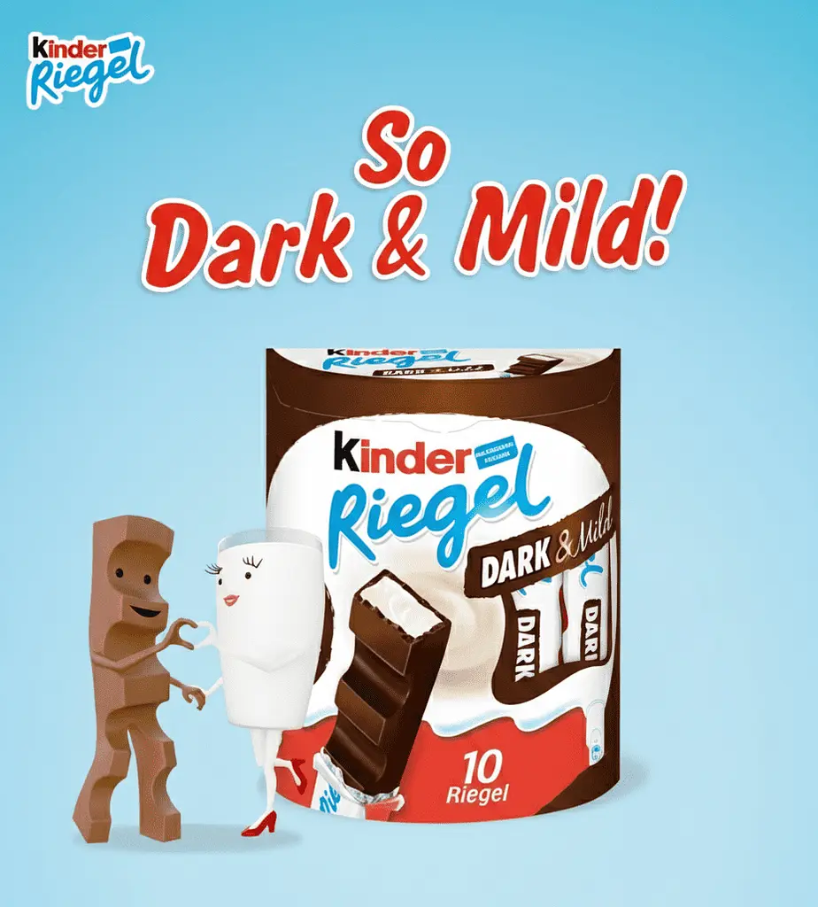Шоколадні батончики Kinder Riegel Dark & Mild 10 шт х 21 г - фото 2