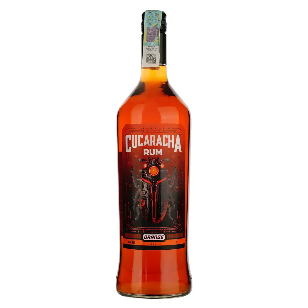 Алкогольний напій Cucaracha Rum Spicy Orange 35% 1 л  - фото 2