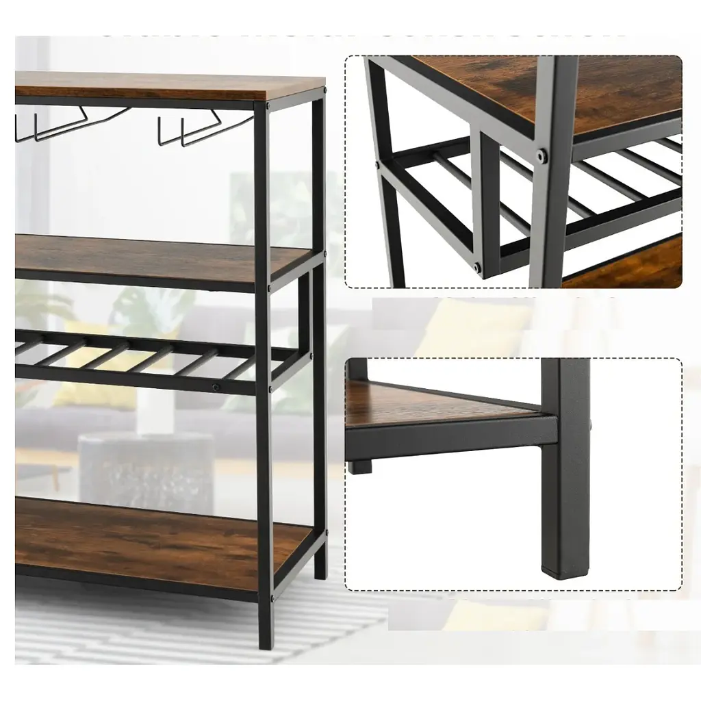 Стіл для кухні Costway Alfred фуршетний в стилі Loft - фото 12