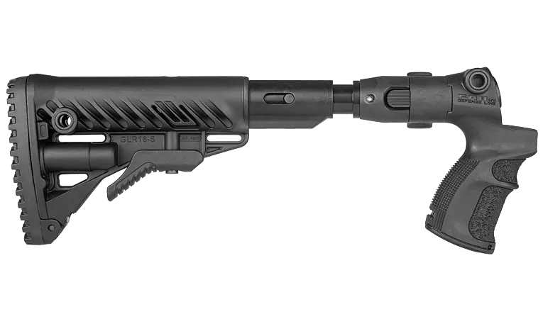 Приклад складной с амортизатором и пистолетной рукояткой Fab Defense для Mossberg 500 черный - фото 5