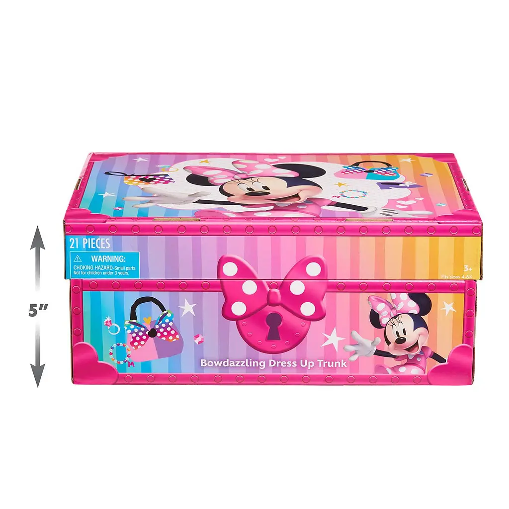 Дитяча скриня-перевдягальня та рольова гра Disney Minnie Mouse, розміри 4-6 років ексклюзивно від Just Play Just Play 89792 - фото 4