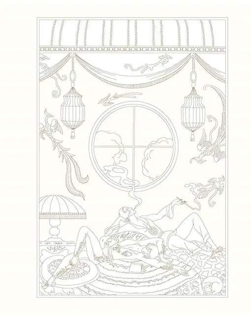 The Age of Glamour. An Art Deco Colouring Book - - фото 3