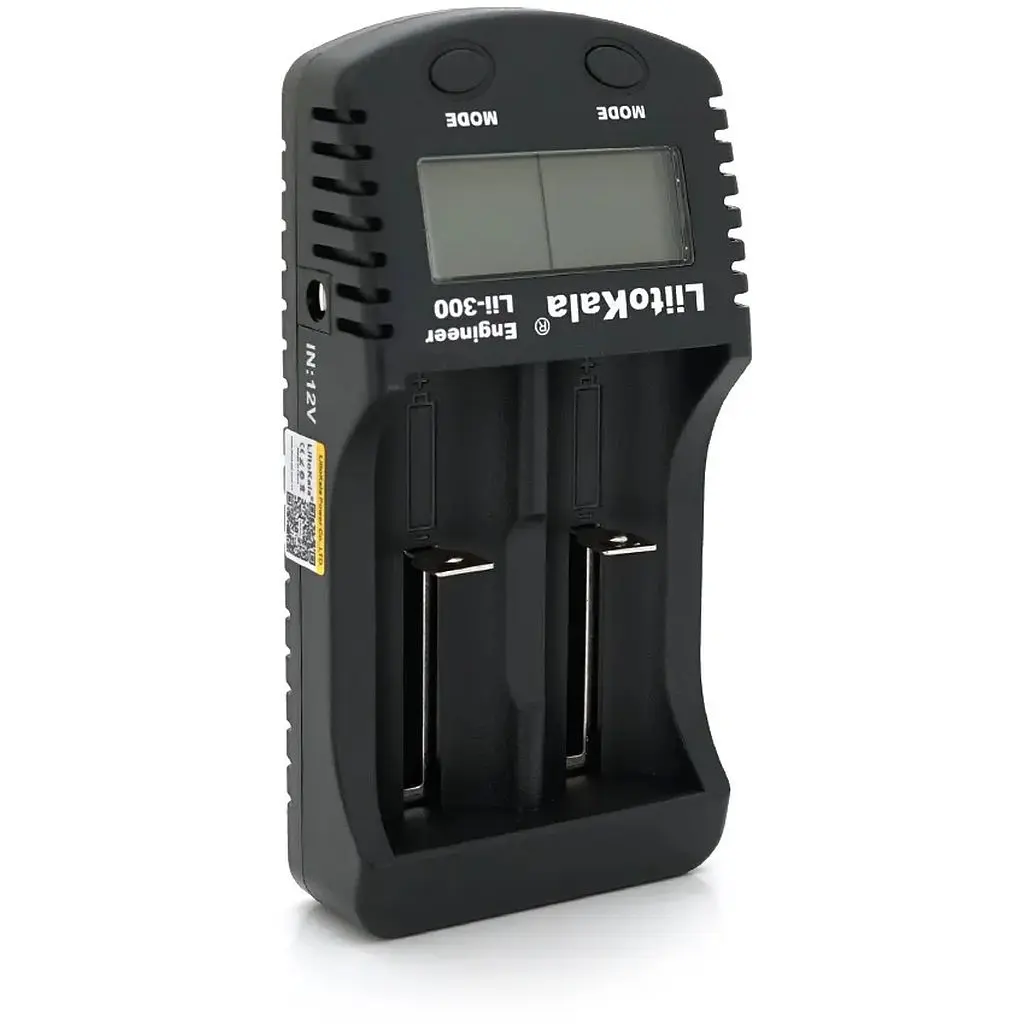 ЗУ універсальне Liitokala Lii-300, 2 канали, LCD дисплей, підтримує Li-ion, Ni-MH та Ni-Cd AA (R6), ААA (R03), AAAA, С (R14)
