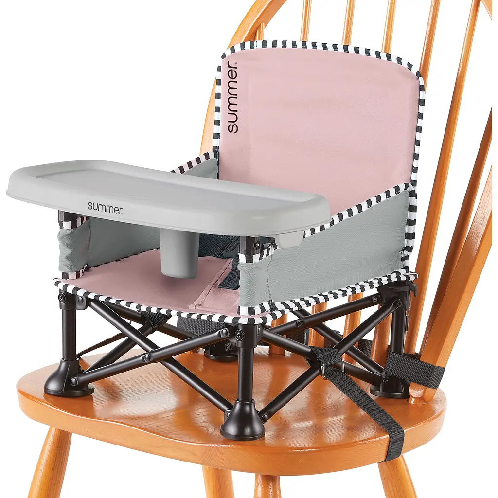 Раскладной стул-бустер Summer infant Pop'n Sit розовый (13706) - фото 10
