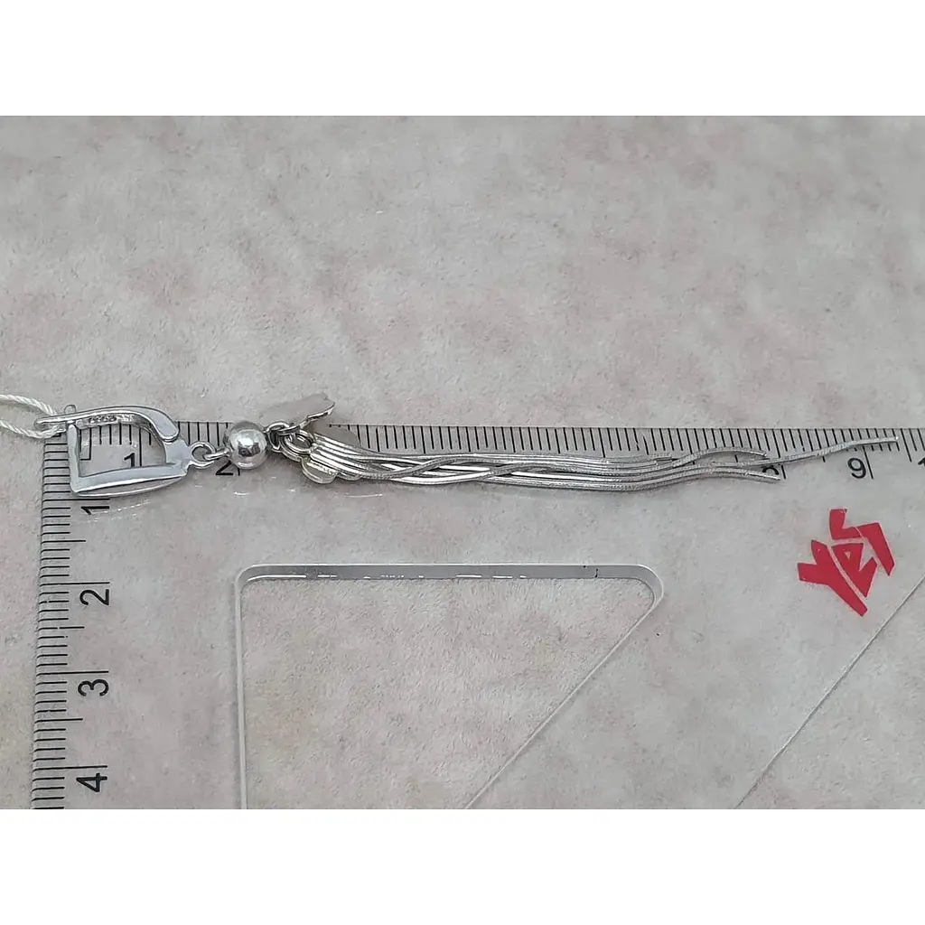 Срібні сережки-підвіски TOP Silver. 520527 - фото 4