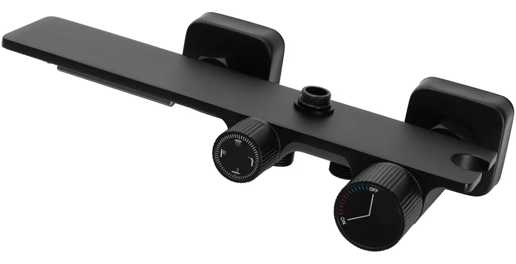 Душова система Rea Helix black з виливом REA-P6618, Чорний матовий - фото 2