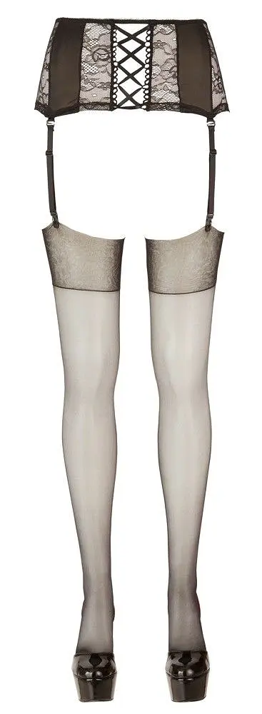Панчохи Cottelli Legwear Elizabeth, 7 (чорний) - фото 4
