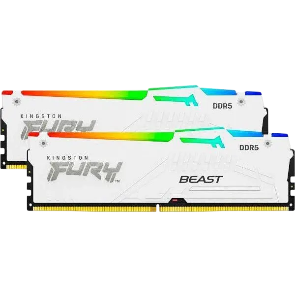 Оперативна пам'ять Kingston Fury 32GB (2x16GB) DDR5 6000MHz Beast RGB EXPO White (KF560C36BWE2AK2-32) - фото 4